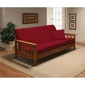 Madison Industries Madison JER-FUT-RD Stretch Jersey Futon Slipcover; Red JER-FUT-RD